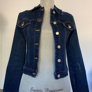 Hot & the Gang dark indigo jean jacket women Medium